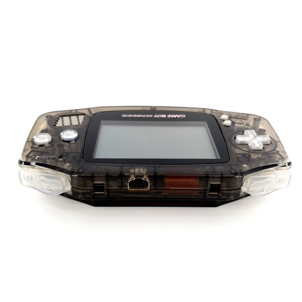 Nintendo Game Boy Advance Clear Black New Shell, Buttons, Glass Lens Tested